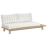 Temple &amp; Webster 5 Seater Clifton Acacia Wood Outdoor Modular Lounge Set