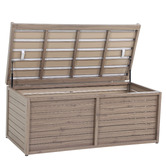 Temple &amp; Webster 2 Seater Malibu Aluminium Outdoor Storage Bench