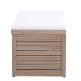 Temple &amp; Webster 2 Seater Malibu Aluminium Outdoor Storage Bench