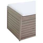 Temple &amp; Webster 2 Seater Malibu Aluminium Outdoor Storage Bench