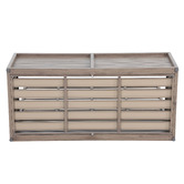 Temple &amp; Webster 2 Seater Malibu Aluminium Outdoor Storage Bench