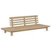 Temple &amp; Webster 5 Seater Clifton Acacia Wood Outdoor Modular Lounge Set