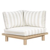 Temple &amp; Webster 5 Seater Clifton Acacia Wood Outdoor Modular Lounge Set