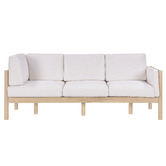 Temple &amp; Webster 5 Seater Olive Green River Outdoor Modular Sofa Set