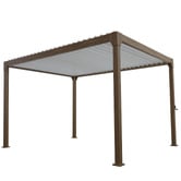 Temple &amp; Webster Arki Louvred Steel &amp; Aluminium Gazebo