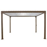 Temple &amp; Webster Arki Louvred Steel &amp; Aluminium Gazebo