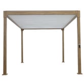 Temple &amp; Webster Arki Louvred Steel &amp; Aluminium Gazebo