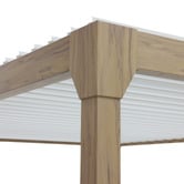 Temple &amp; Webster Arki Louvred Steel &amp; Aluminium Gazebo