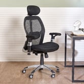 Temple &amp; Webster Howe Deluxe Ergonomic Home Office Chair with Headrest