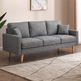 Temple &amp; Webster Andor 3 Seater Fabric Sofa