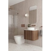Temple &amp; Webster Nomad 600mm Walnut Wall Hung Single Vanity