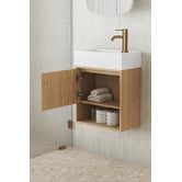 Temple &amp; Webster Mabel 460mm Wall Hung Single Vanity