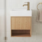 Temple &amp; Webster Mabel 460mm Wall Hung Single Vanity