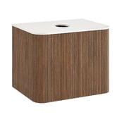 Temple &amp; Webster Nomad 600mm Walnut Wall Hung Single Vanity