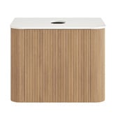 Temple &amp; Webster Nomad 600mm Natural Wall Hung Single Vanity