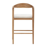 Temple &amp; Webster 67cm Jasper Solid Oak Wood Bar Stool