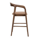 Temple &amp; Webster 67cm Jasper Solid Oak Wood Bar Stool