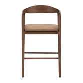 Temple &amp; Webster 67cm Jasper Solid Oak Wood Bar Stool