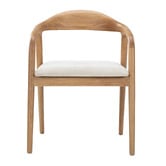 Temple &amp; Webster Jasper Solid Oak Wood Dining Chair