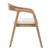 Temple &amp; Webster Jasper Solid Oak Wood Dining Chair