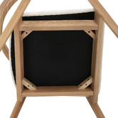 Temple &amp; Webster Jasper Solid Oak Wood Dining Chair