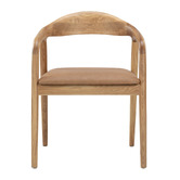 Temple &amp; Webster Jasper Solid Oak Wood Dining Chair