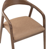 Temple &amp; Webster Jasper Solid Oak Wood Dining Chair