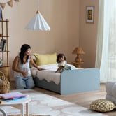 Temple &amp; Webster Wavy Single Floor Bed