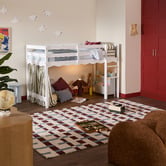 Temple &amp; Webster Wavy Pine Wood Single Loft Bed