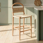Temple &amp; Webster 66cm Marcus Beech Wood Bar Stool