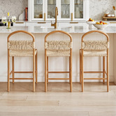 Temple &amp; Webster 66cm Marcus Beech Wood Bar Stool