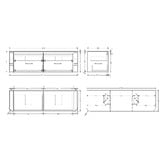 Temple &amp; Webster Boyd 1500mm Wall Hung Single Vanity