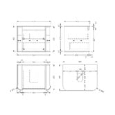 Temple &amp; Webster Boyd 600mm Wall Hung Single Vanity