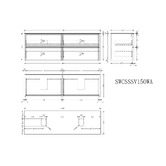 Temple &amp; Webster Cali 750mm Wall Hung Single Vanity