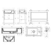 Temple &amp; Webster Mabel 460mm Wall Hung Single Vanity