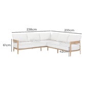 Temple &amp; Webster 5 Seater Venice Outdoor Modular Sofa