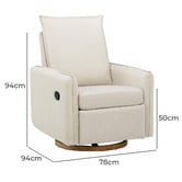 Temple &amp; Webster Cove Nursery Recliner Armchair