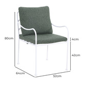 Temple &amp; Webster Breeze Boucle Outdoor Dining Chairs