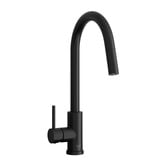 Temple &amp; Webster Carson Gooseneck Pull-Out Kitchen Sink Mixer