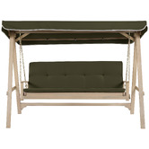 Temple &amp; Webster 3 Seater Vista Outdoor Canopy Swing Chair