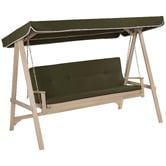 Temple &amp; Webster 3 Seater Vista Outdoor Canopy Swing Chair