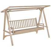 Temple &amp; Webster 3 Seater Vista Outdoor Canopy Swing Chair