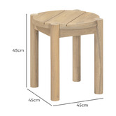 Temple &amp; Webster Jago Acacia Wood Outdoor Side Table