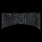 Temple &amp; Webster 1854 Flashing LED Christmas Curtain Lights