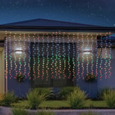 Temple &amp; Webster 576 Rainbow LED Christmas Curtain Lights