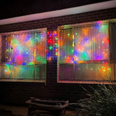 Temple &amp; Webster 1854 Flashing LED Christmas Curtain Lights