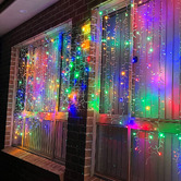 Temple &amp; Webster 1854 Flashing LED Christmas Curtain Lights