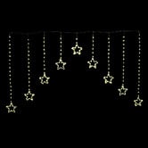 Temple &amp; Webster 242 LED Star Drop Christmas Curtain Lights