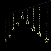 Temple &amp; Webster 242 LED Star Drop Christmas Curtain Lights