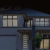 Temple &amp; Webster 1200 Warm White LED Icicle Lights